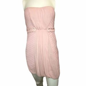 BCBGeneration Pink Sheer Dress Size 0 (SKU…